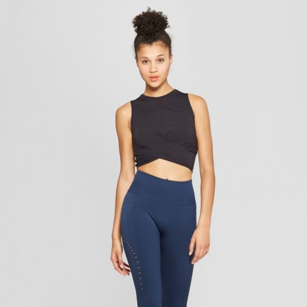 Joy Lab Twist Front Crop Top
